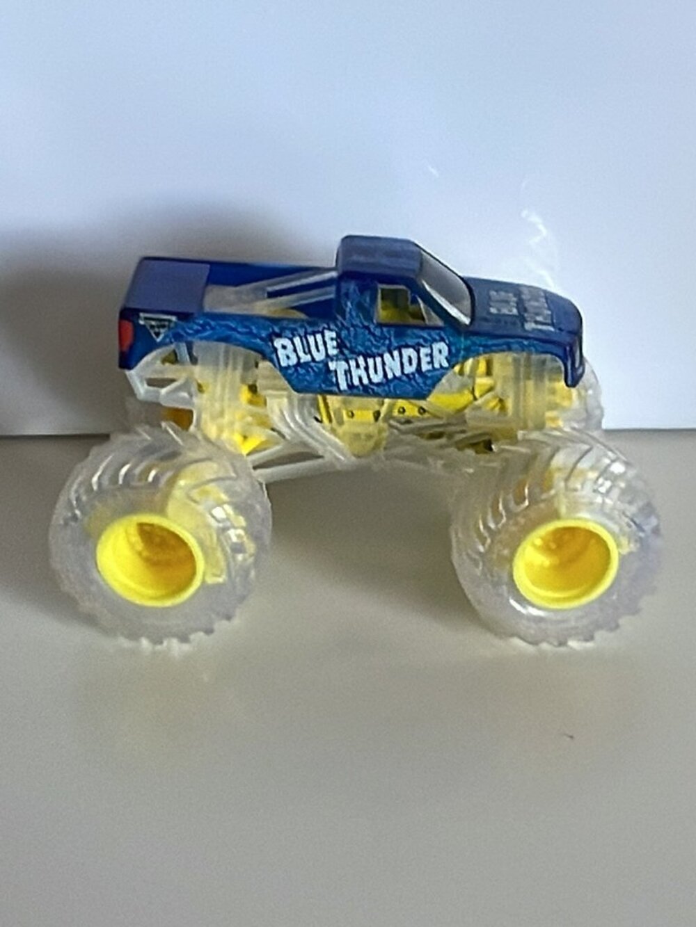 Monster Jam Truck - Series 36 Blue Thunder Ghost Crew Chase - Rare - Scale 1:64